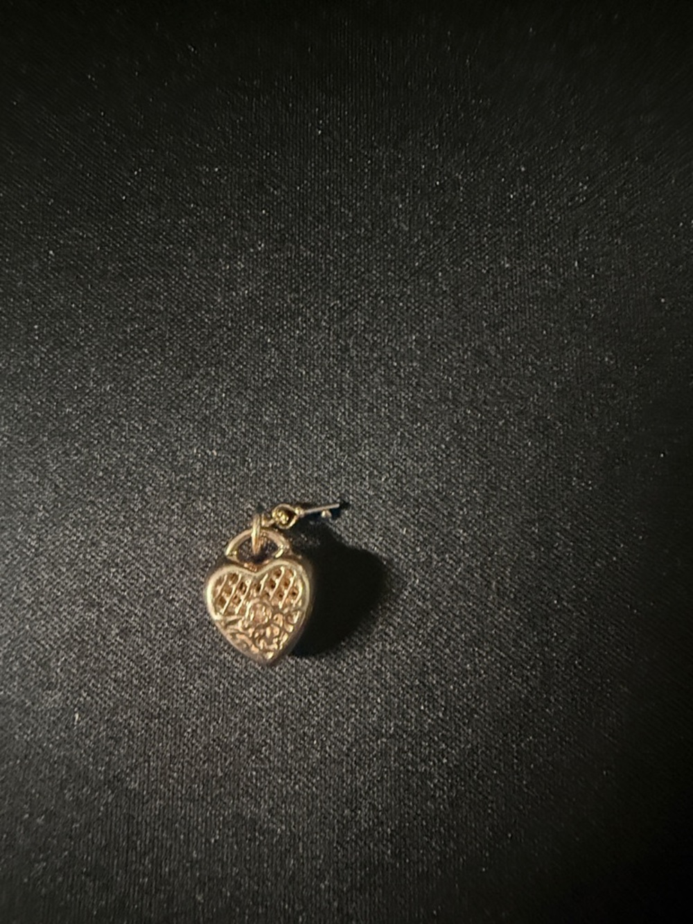 Pandora Rose Love you Lock Heart Filigree Charm Pendant with key - RETIRED